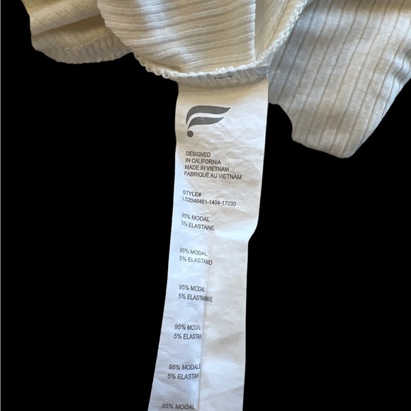 FABLETICS Woman’s size small cream hooded modal top - Picture 2 of 3